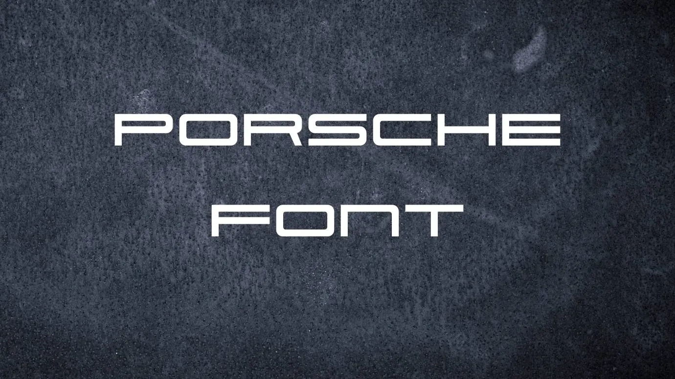 Porsche Font Free Download Porsche Font Free Download