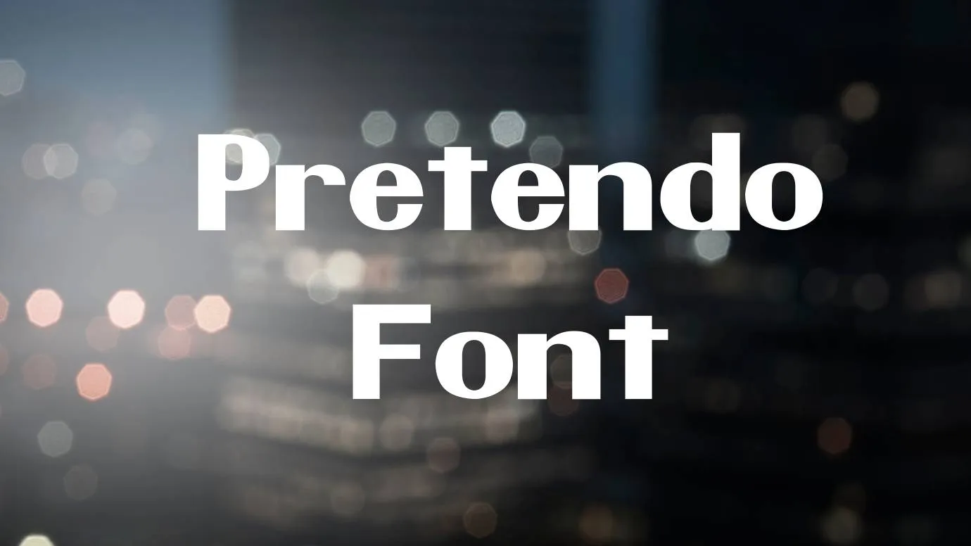 Pretendo Font