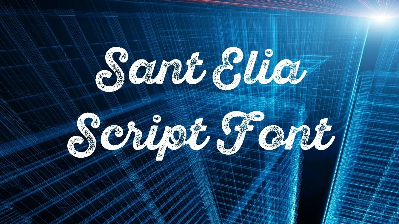 Sant'Elia Script Font