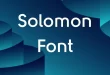 Solomon Font