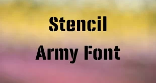 Stencil Army Font