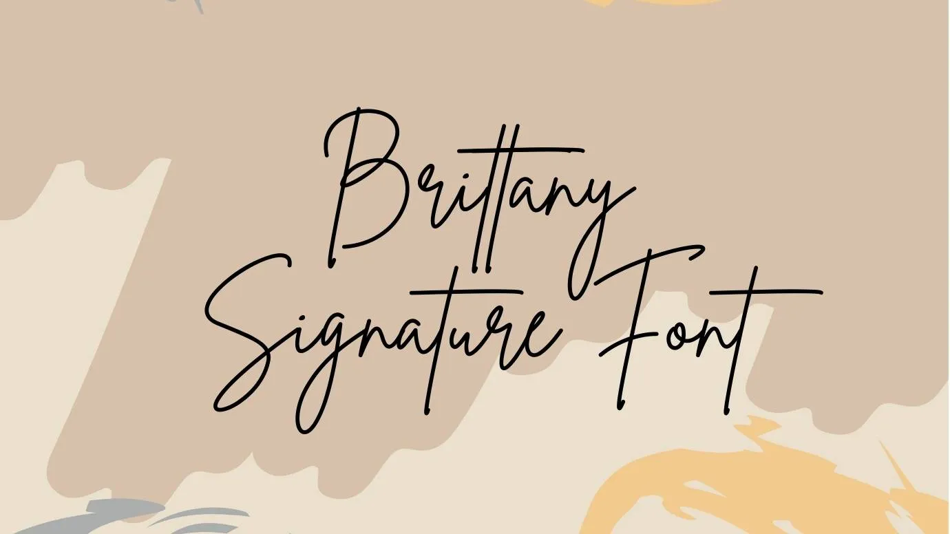 Brittany Signature Font