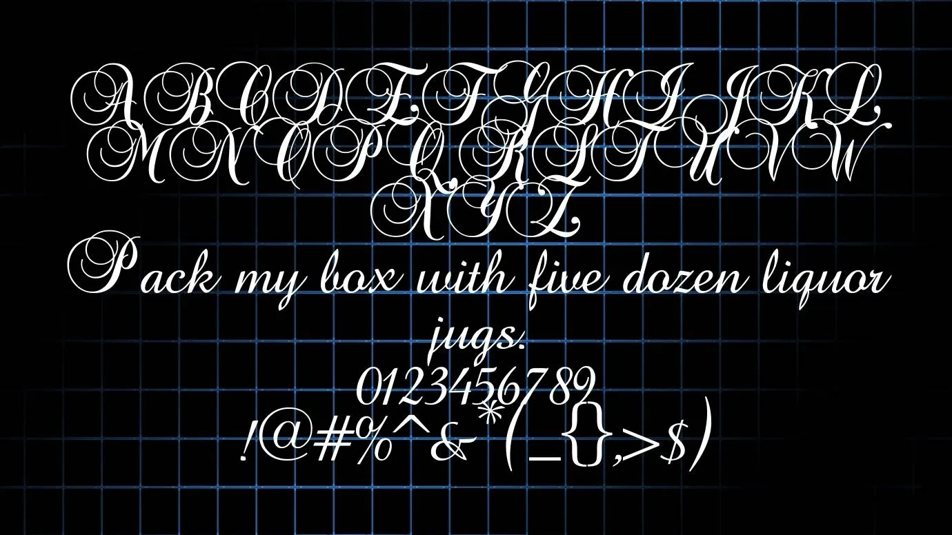 Baroque Script Font