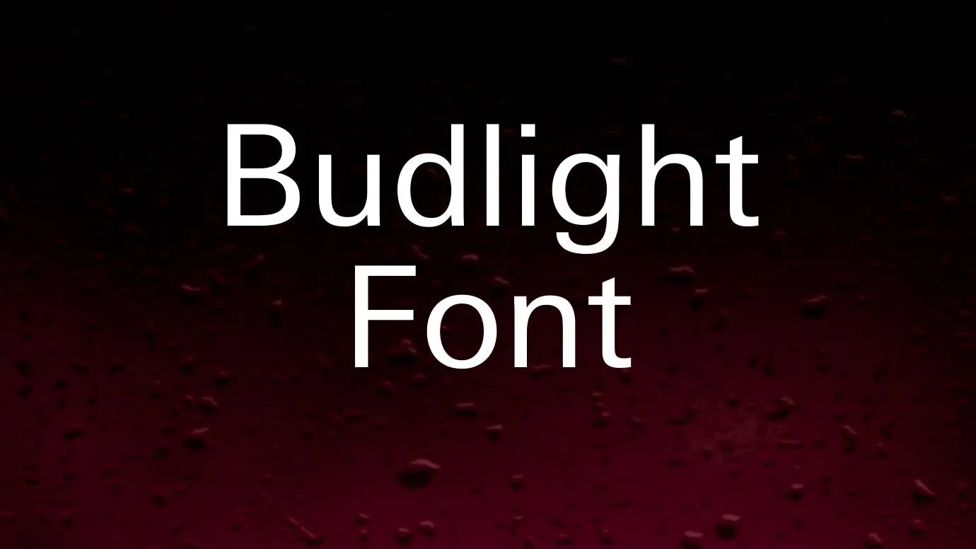 Bud Light Font Free Download