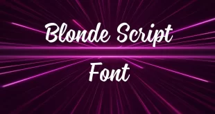 Blonde Script Font