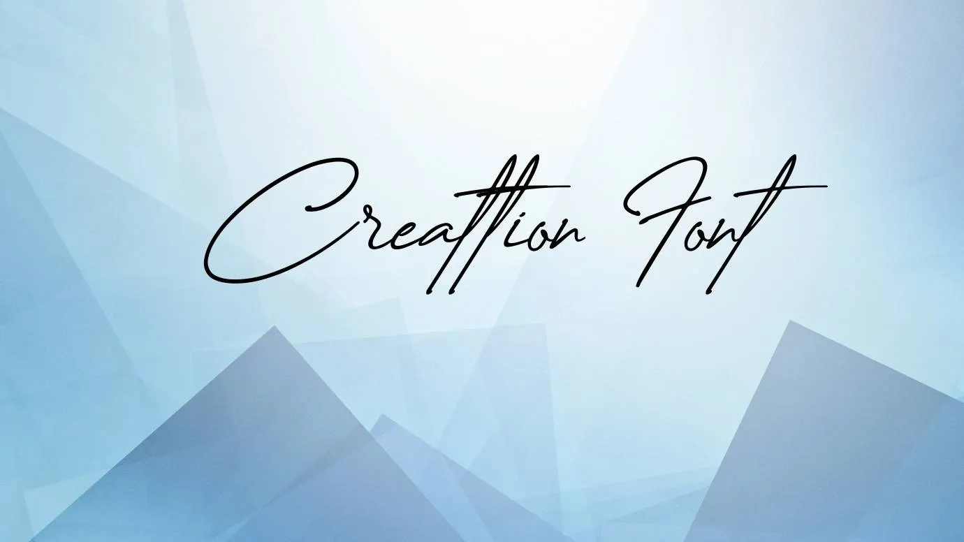 creattion font - 45 Best Signature Fonts Free Download