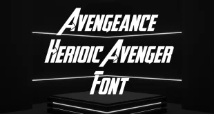 Avengeance Heroic Avenger Font