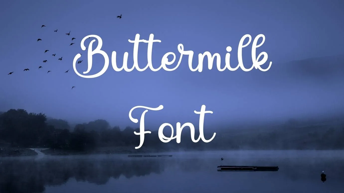 Buttermilk Font