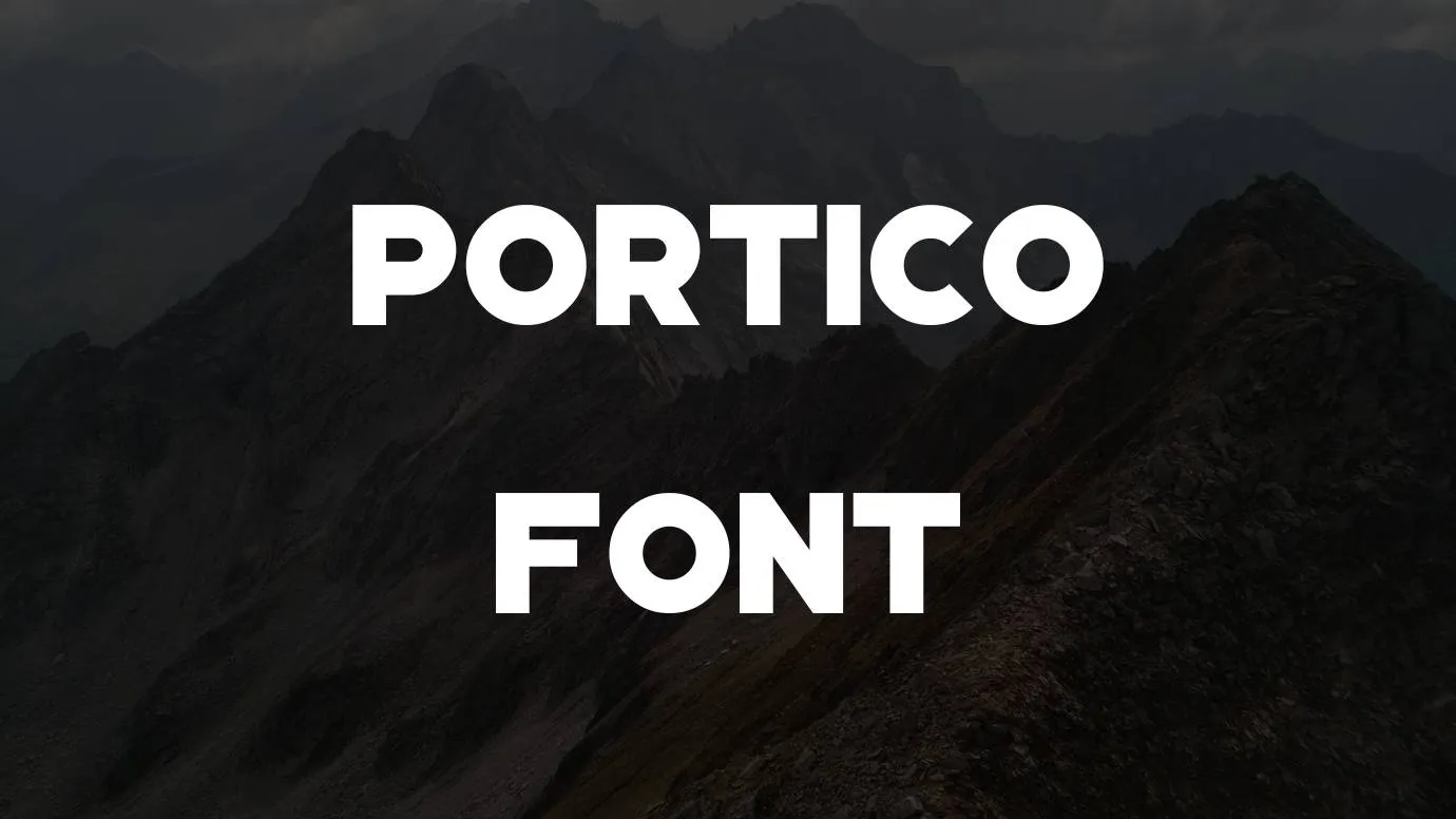 Portico Font