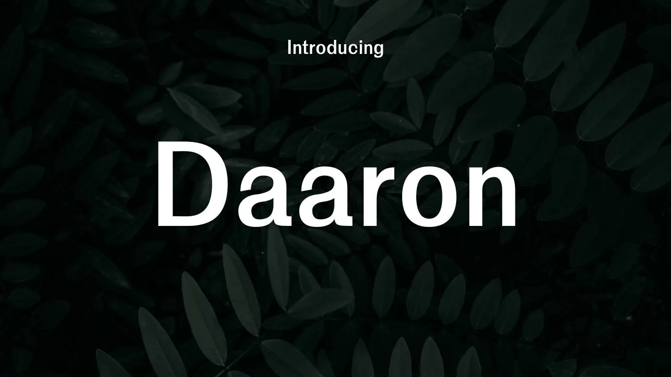 Darron Text Daaron Font Free Download