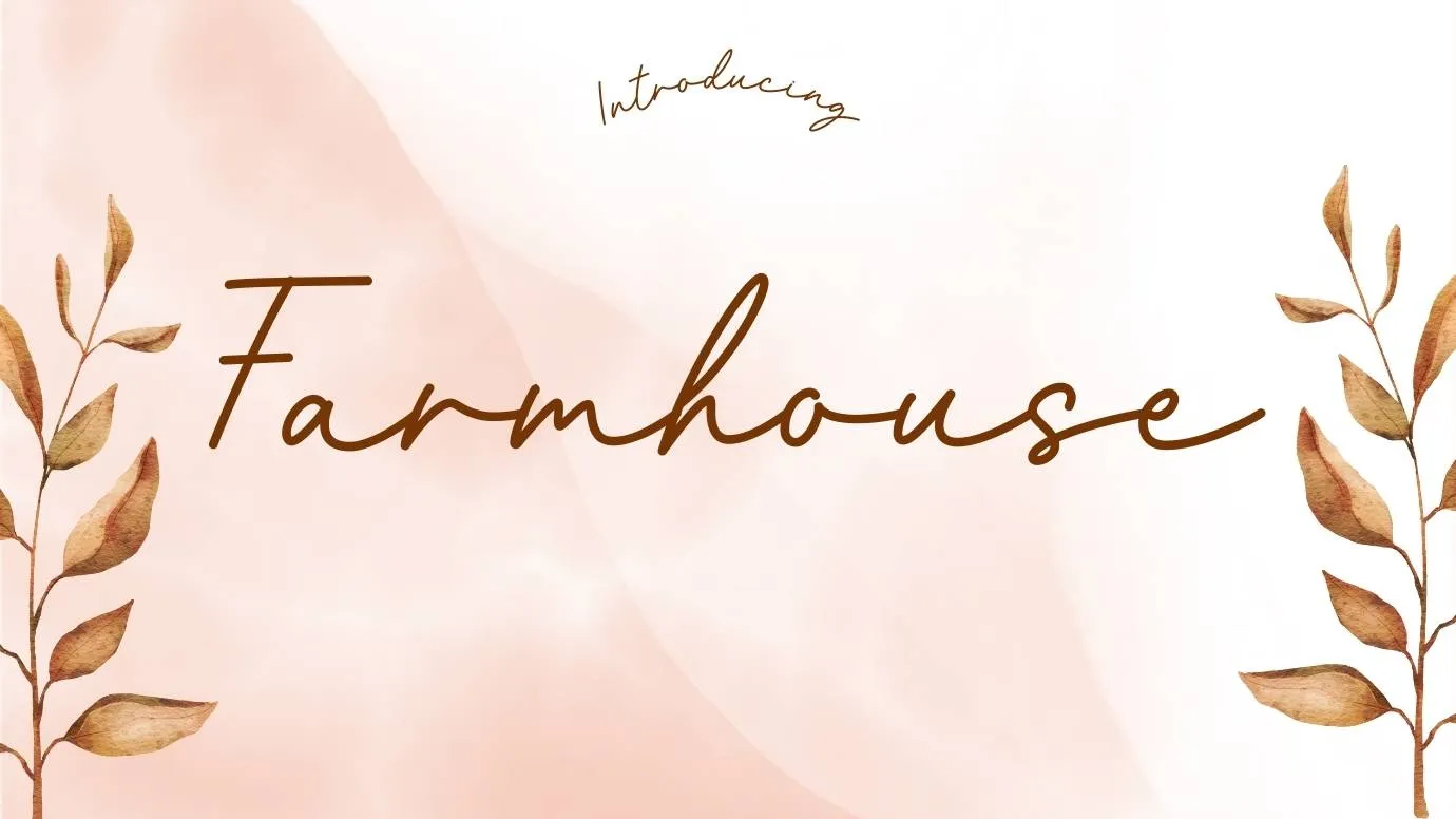 Farmhouse Font