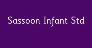 Sassoon Infant Std Font
