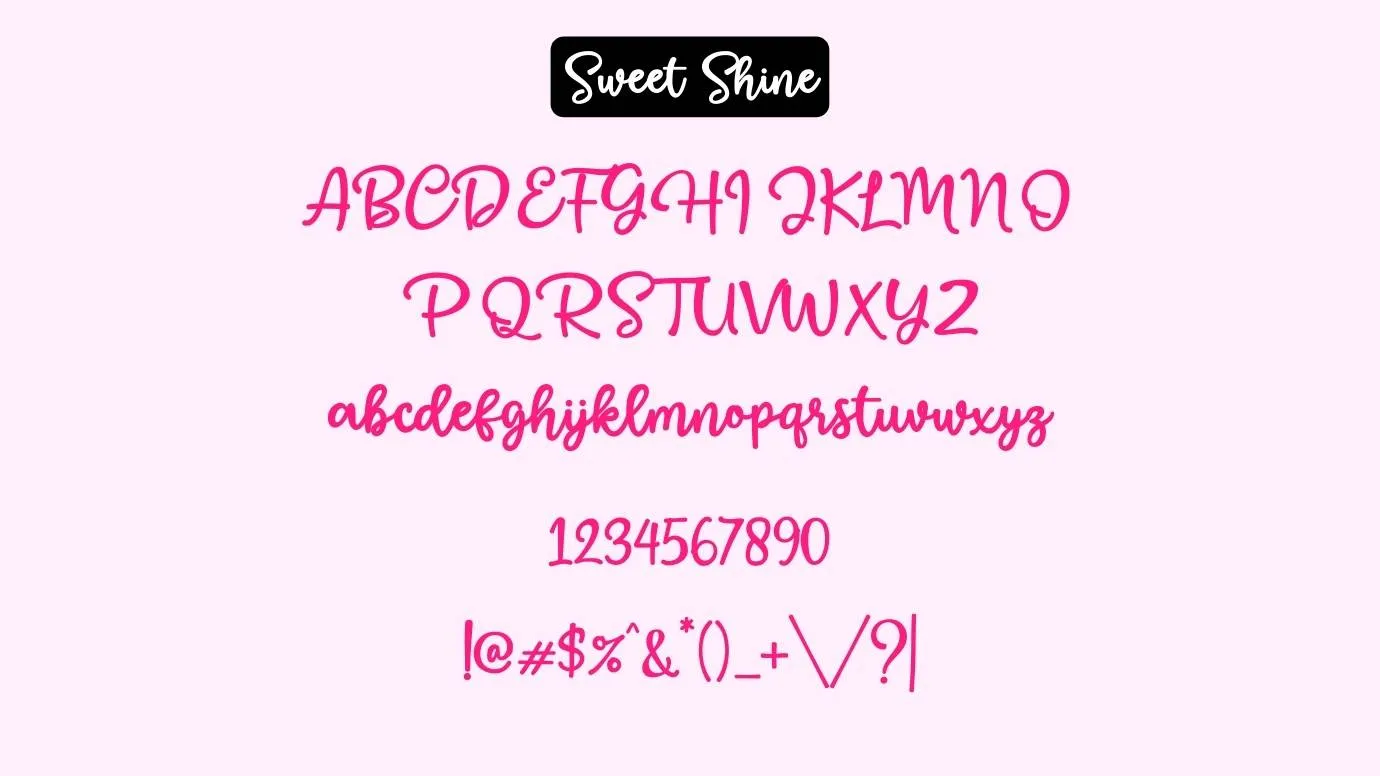 Sweet Shine Font