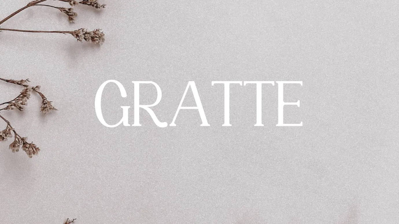 Gratte Font