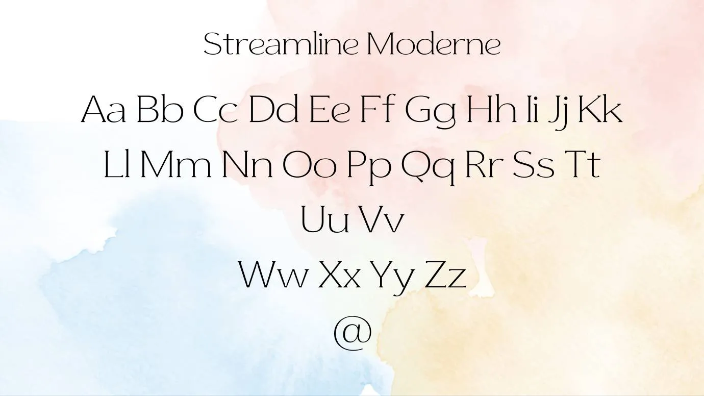 Streamline Moderne Font