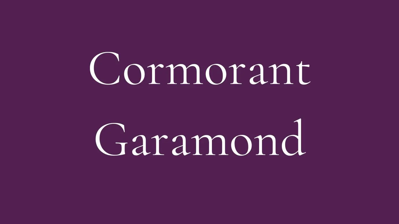 Cormorant Garamond Font