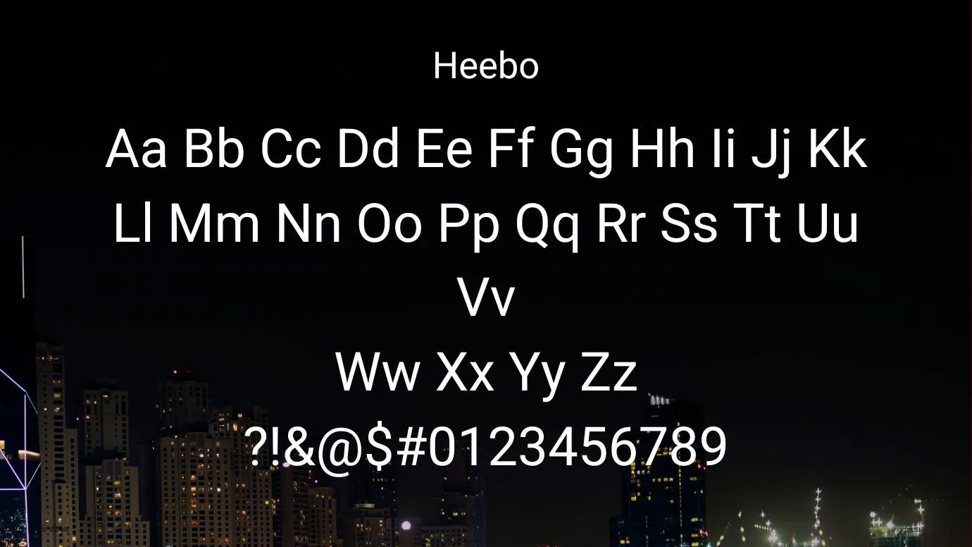 Heebo Font