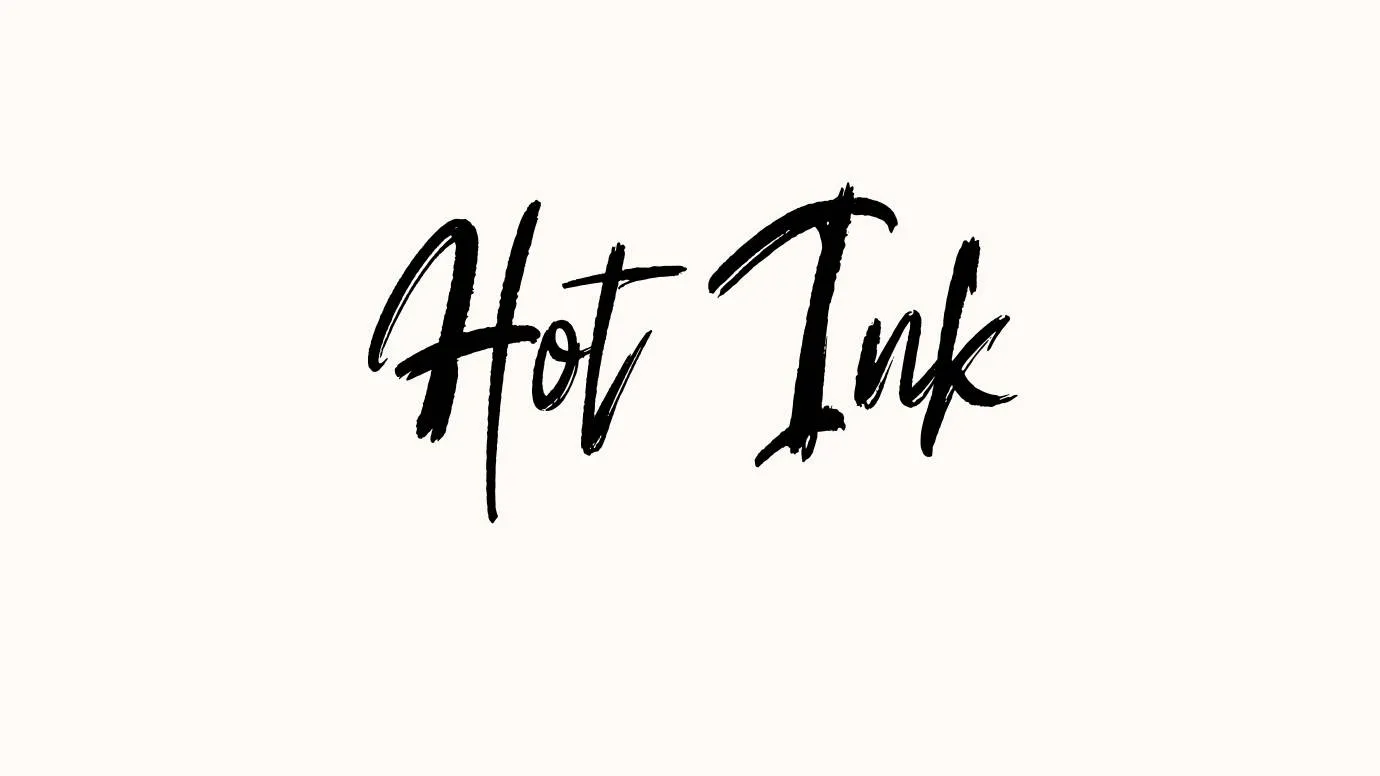 Hot Ink Font