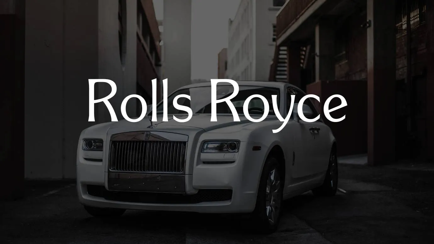 Rolls Royce Font