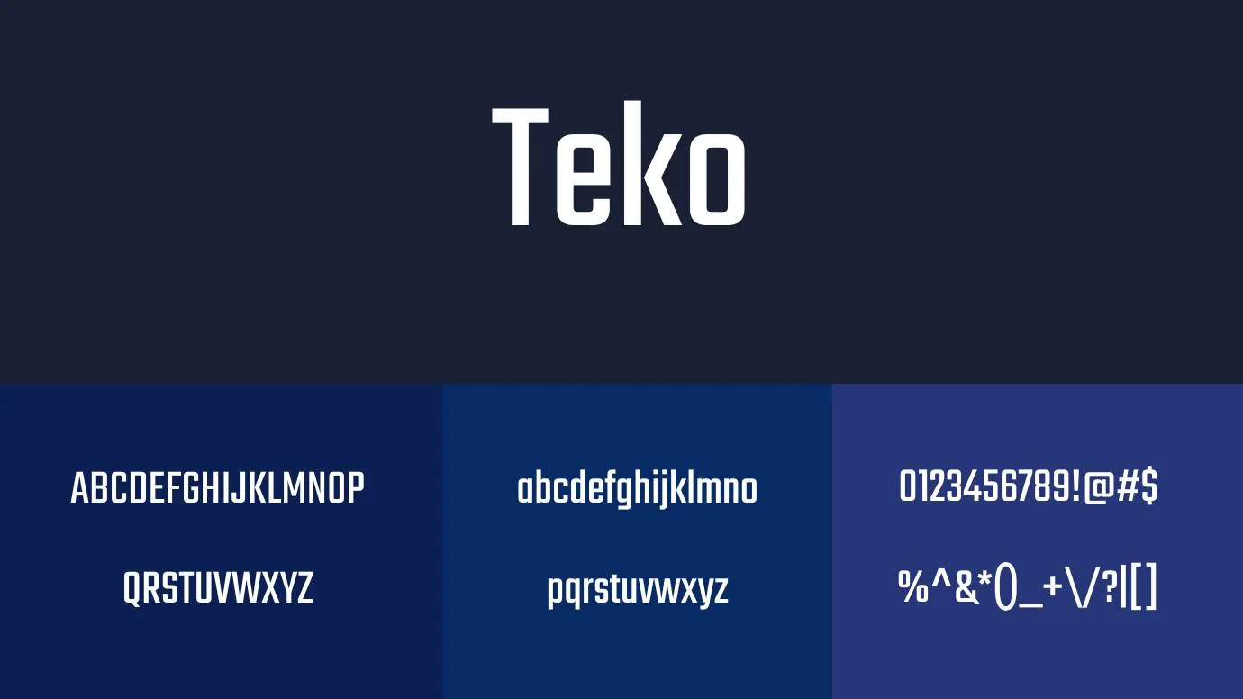 Teko Font
