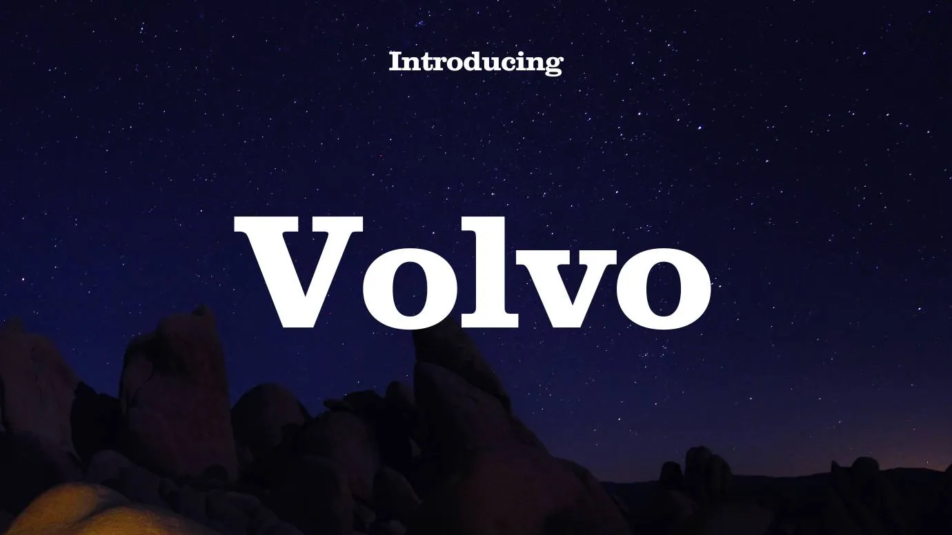 Volvo Font