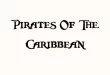Pirates Of The Caribbean Font