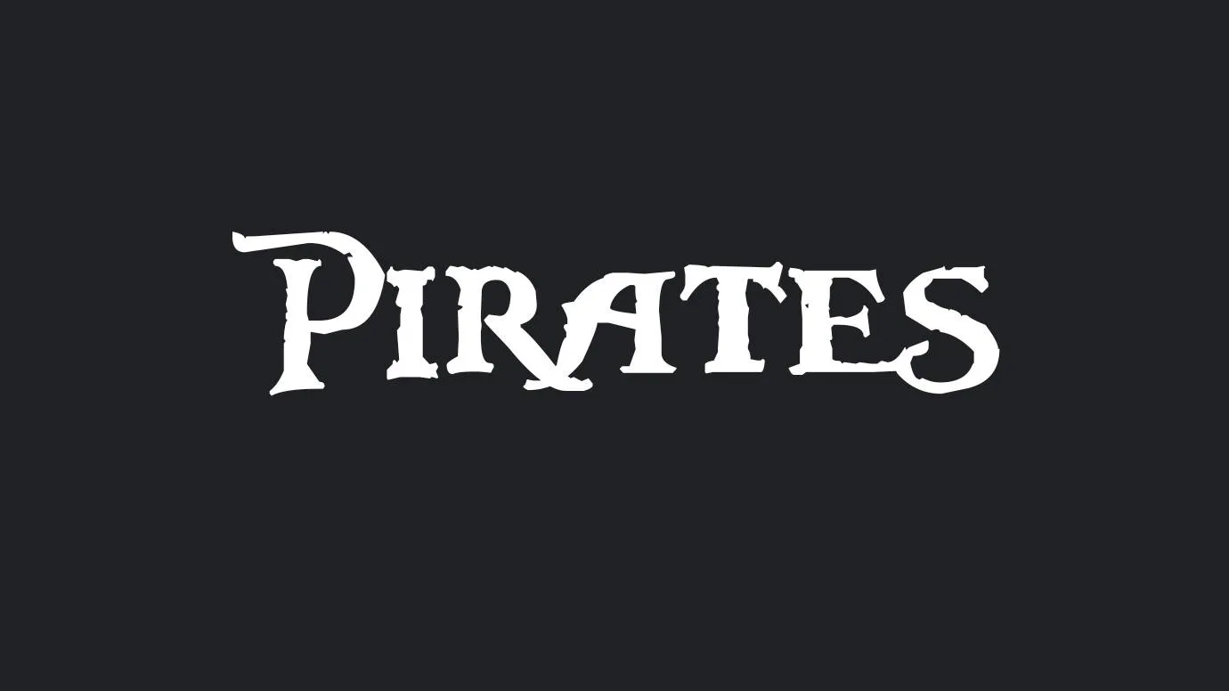 Pirates Of The Caribbean Font