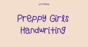 Preppy Girls Handwriting Font