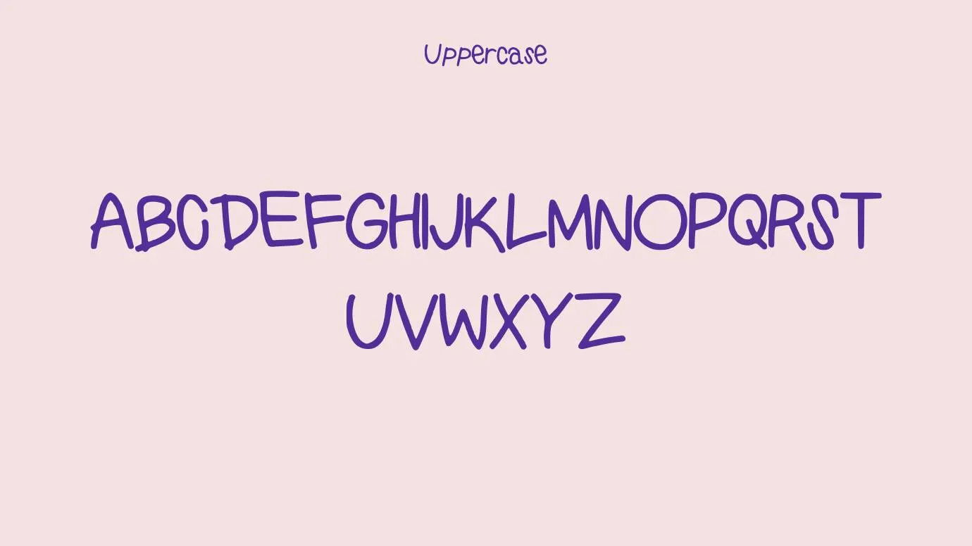 Preppy Girls Handwriting Font