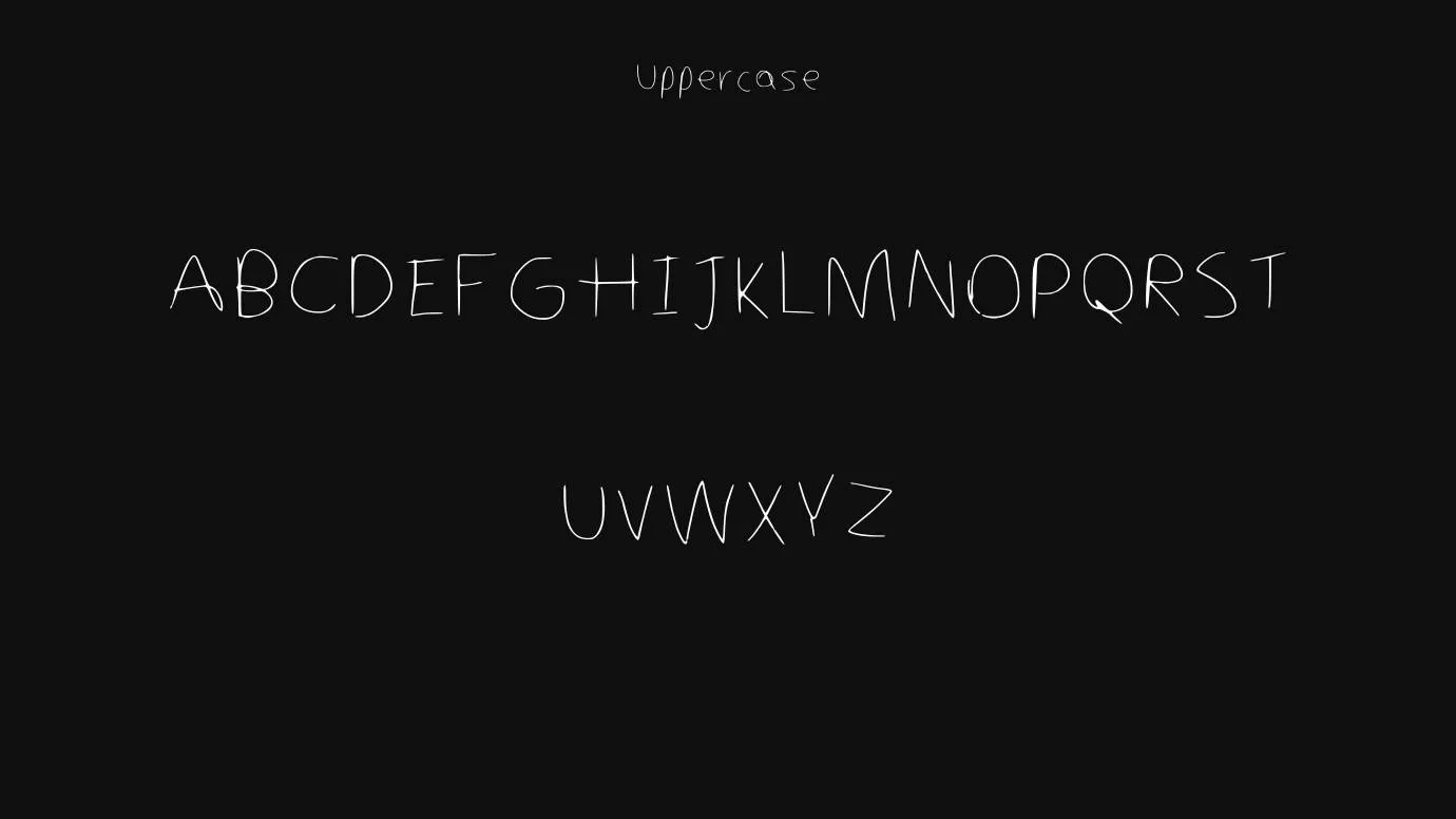 Puggos Messy Handwriting Font
