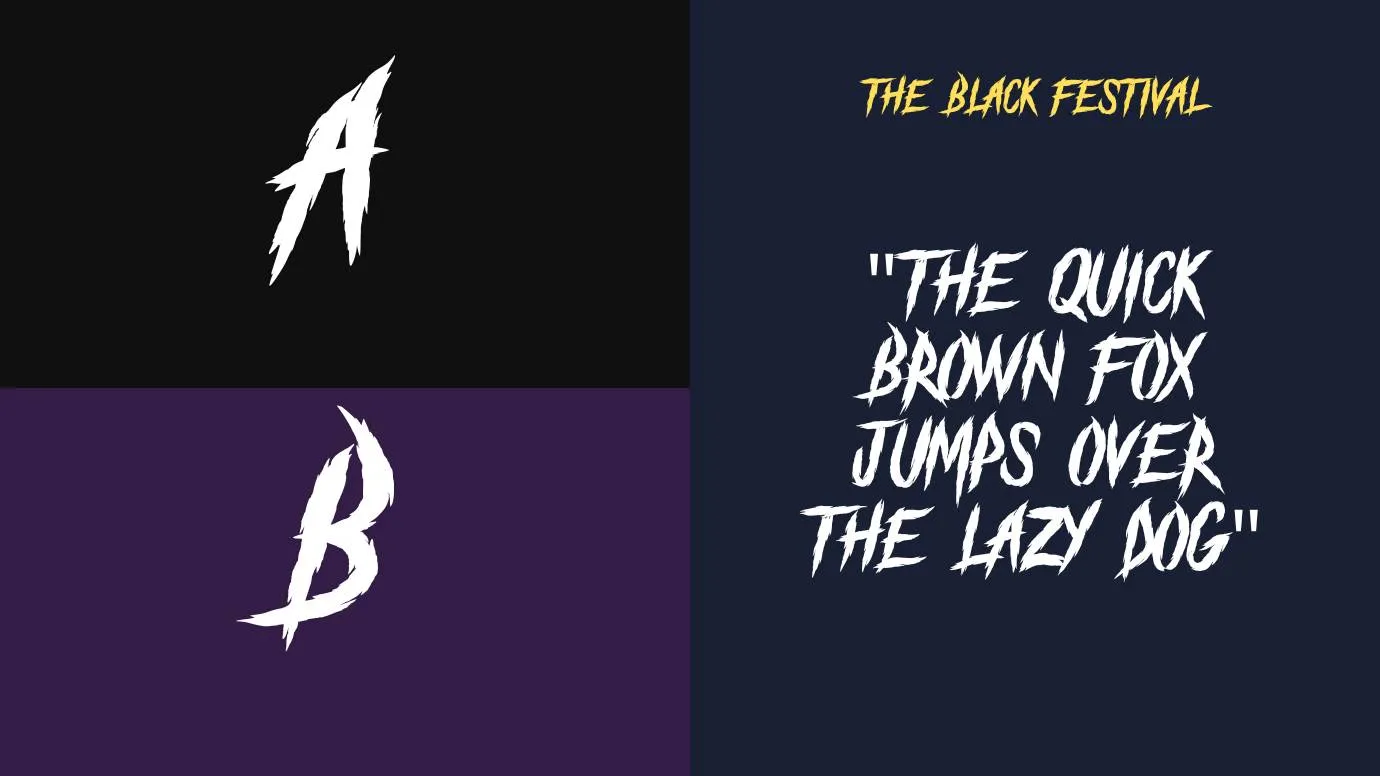 The Black Festival Font
