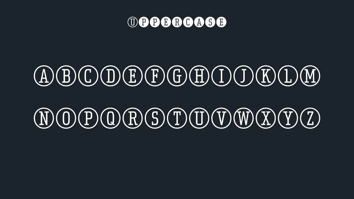 Uchrony Circle Font