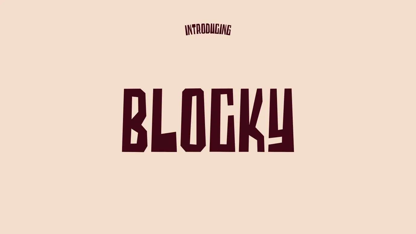 Blocky Font