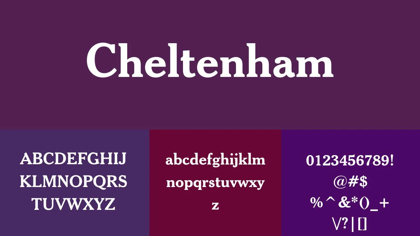 Cheltenham Font