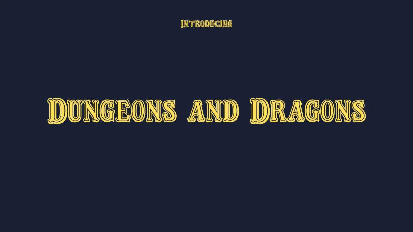 Dungeons And Dragons Font