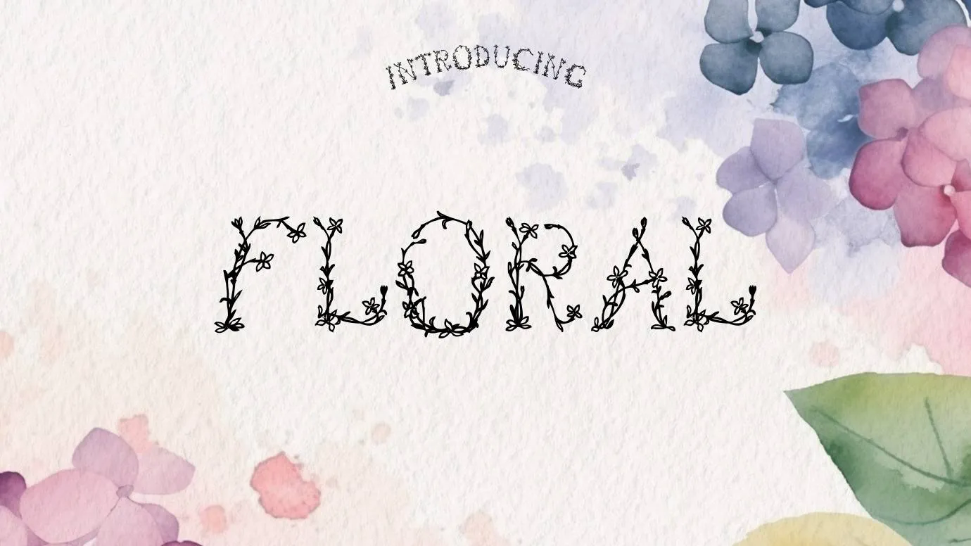 Floral Font