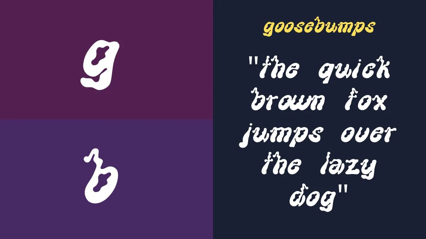 Goosebumps Font