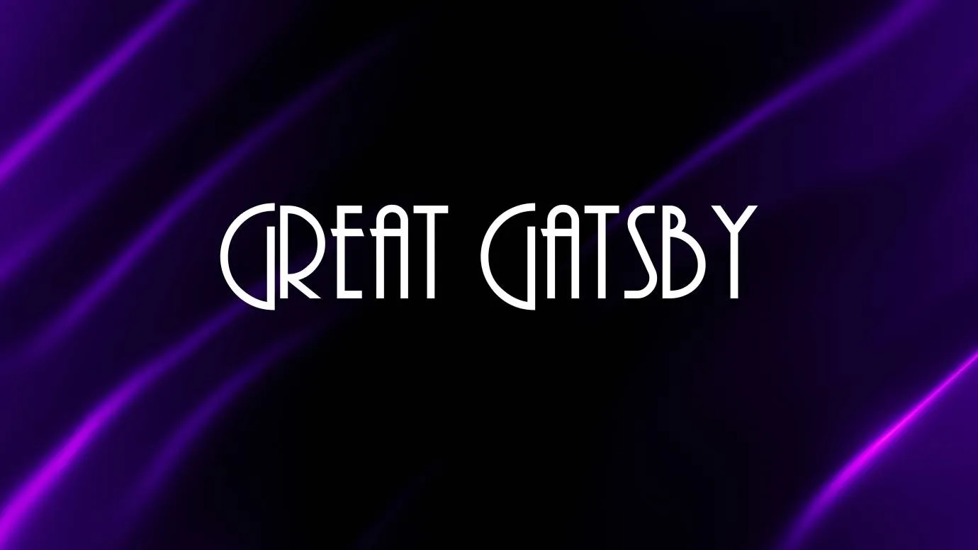 Great Gatsby Font