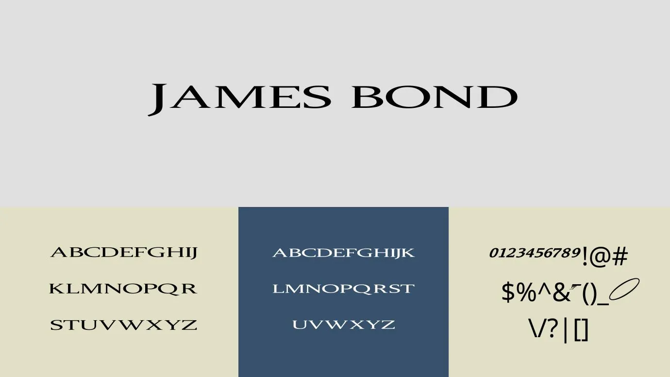 James Bond Font