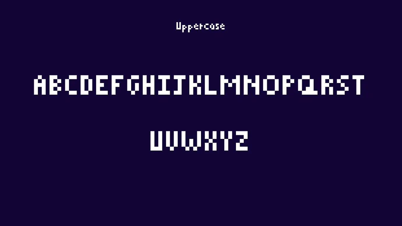 Pixelated Font