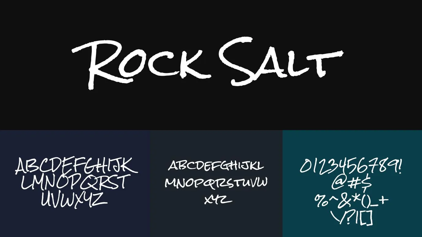 Rock Salt Font