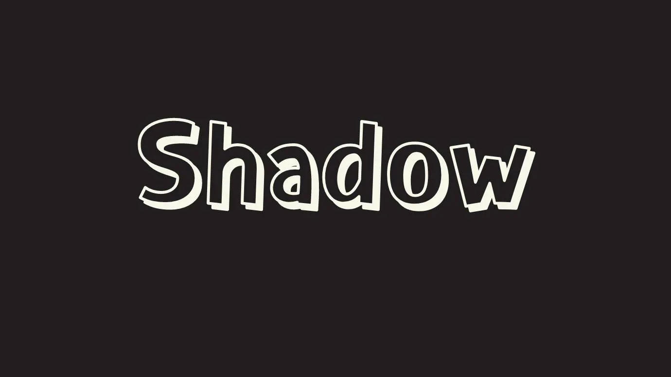 Shadow Font