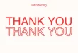 Thank You Bag Font