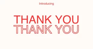 Thank You Bag Font
