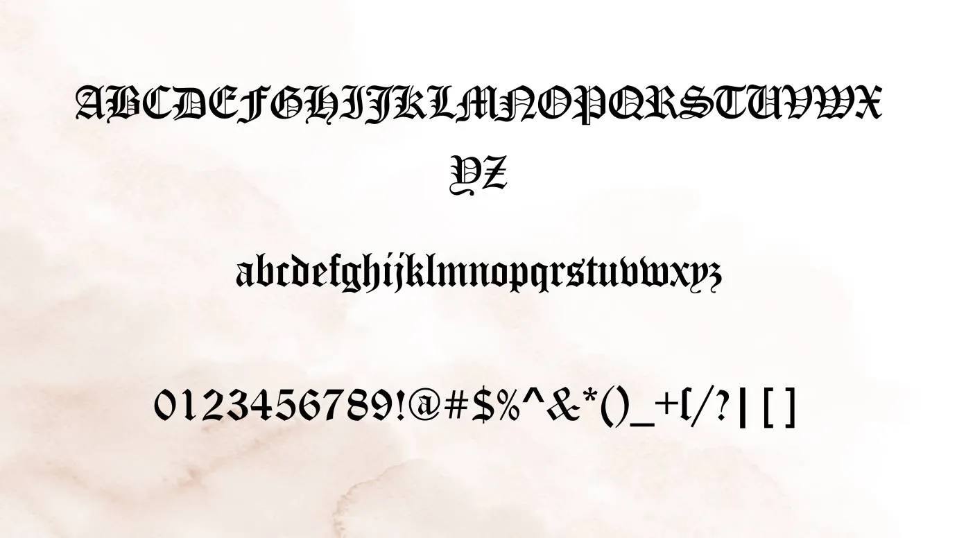 Canterbury Font