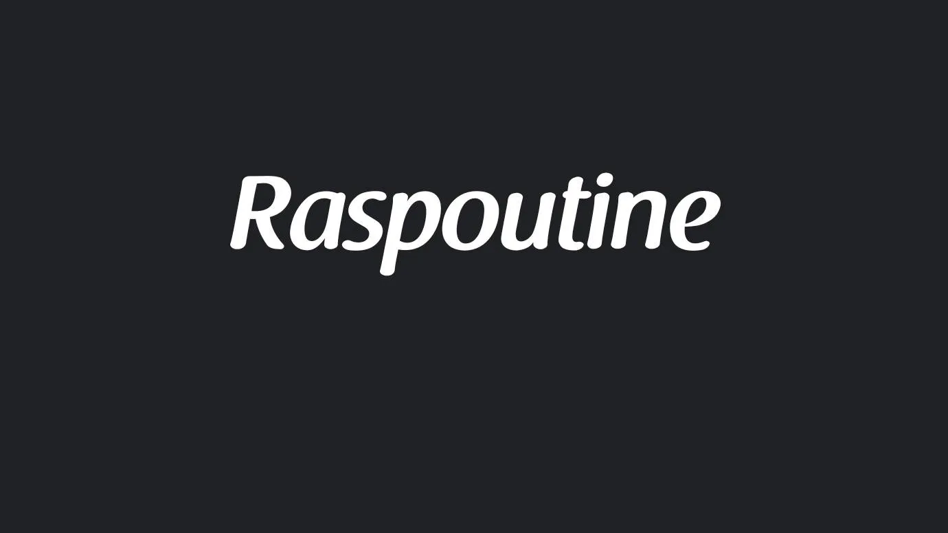 Raspoutine Font
