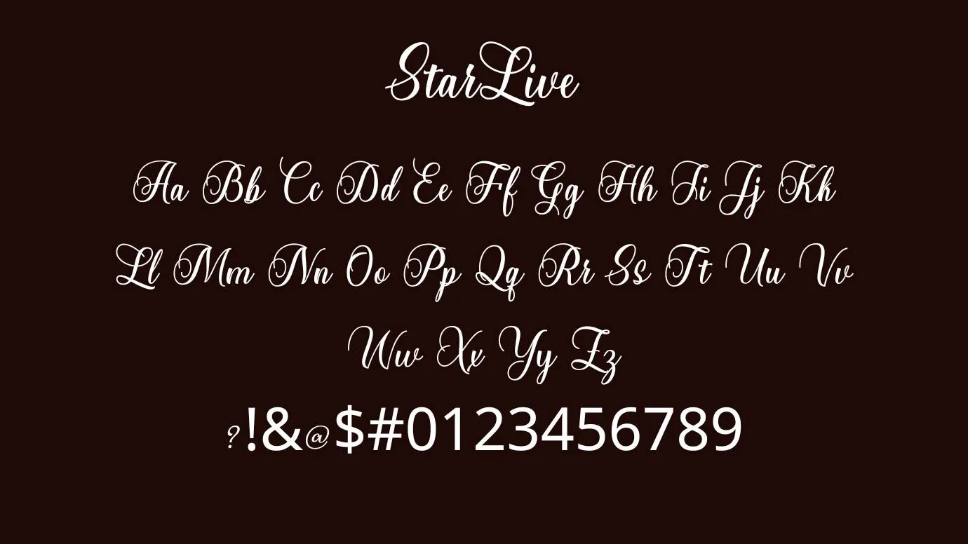 StarLive Font