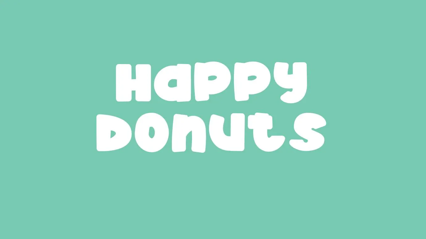 Happy Donuts Font