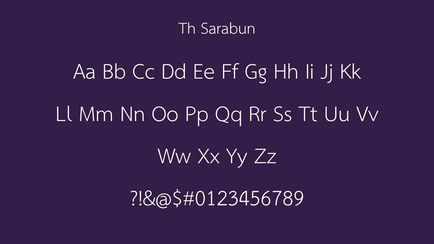Th Sarabun New Font