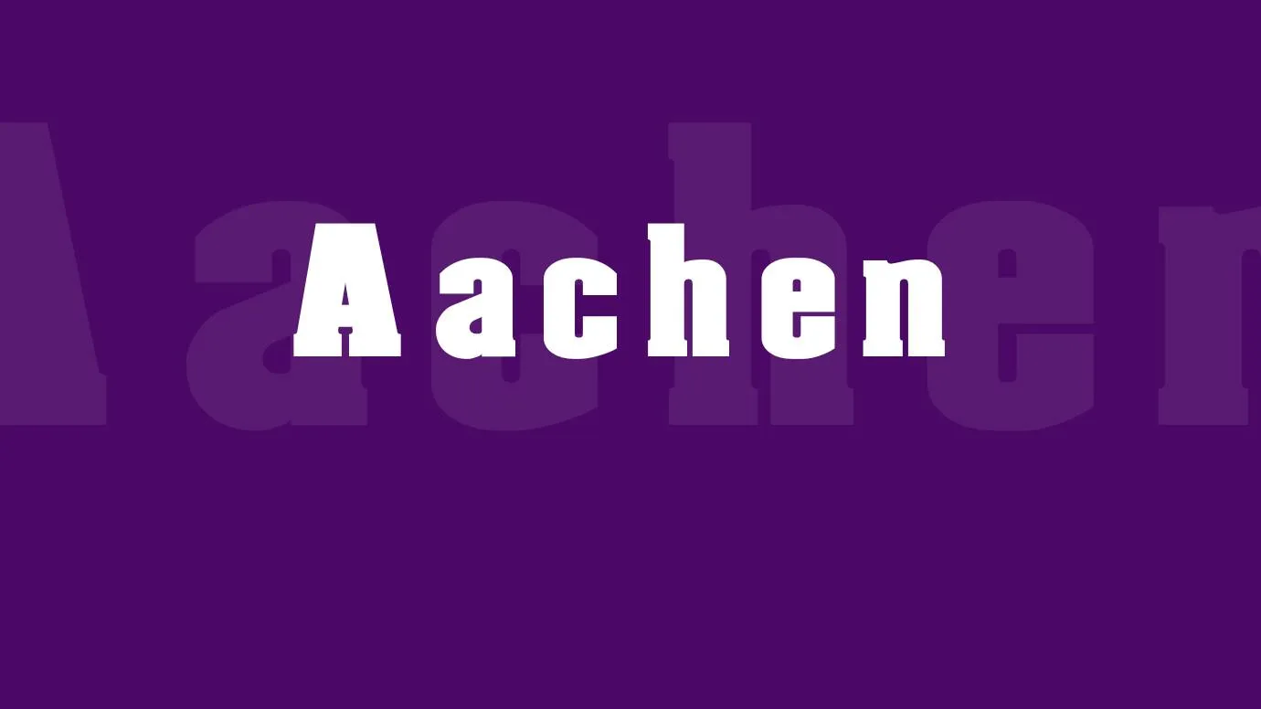 Aachen Font